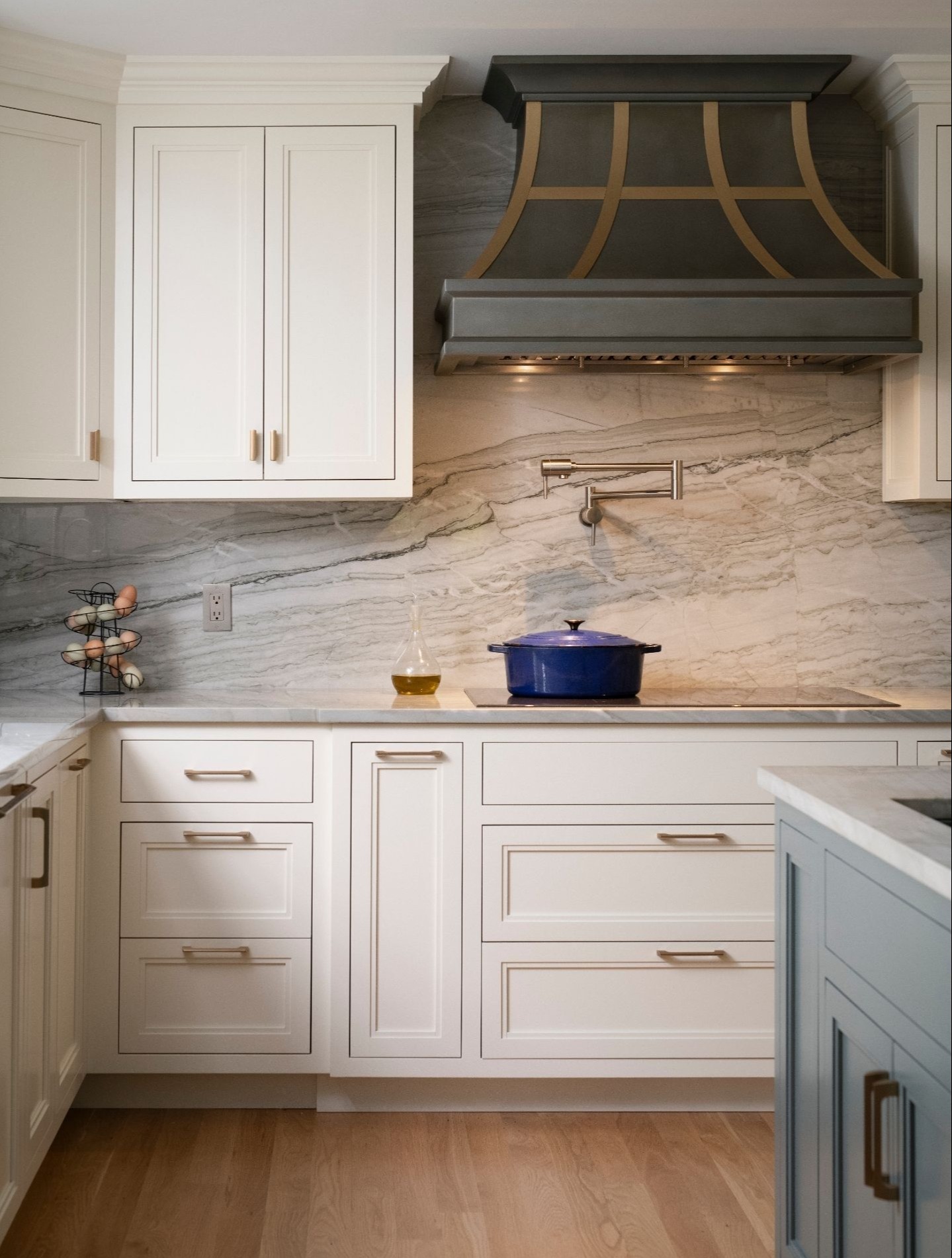 luxury kitchen renovation in acton, ma with gold accents