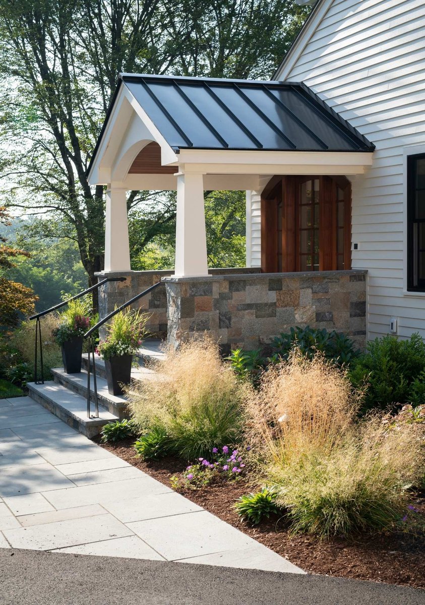 Modern farmhouse entryway in acton, massachusetts