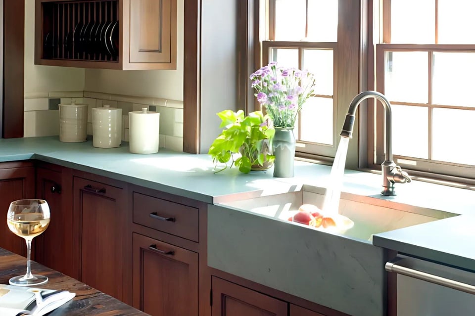 kitchen remodel in greater boston with craftsman style cabinets