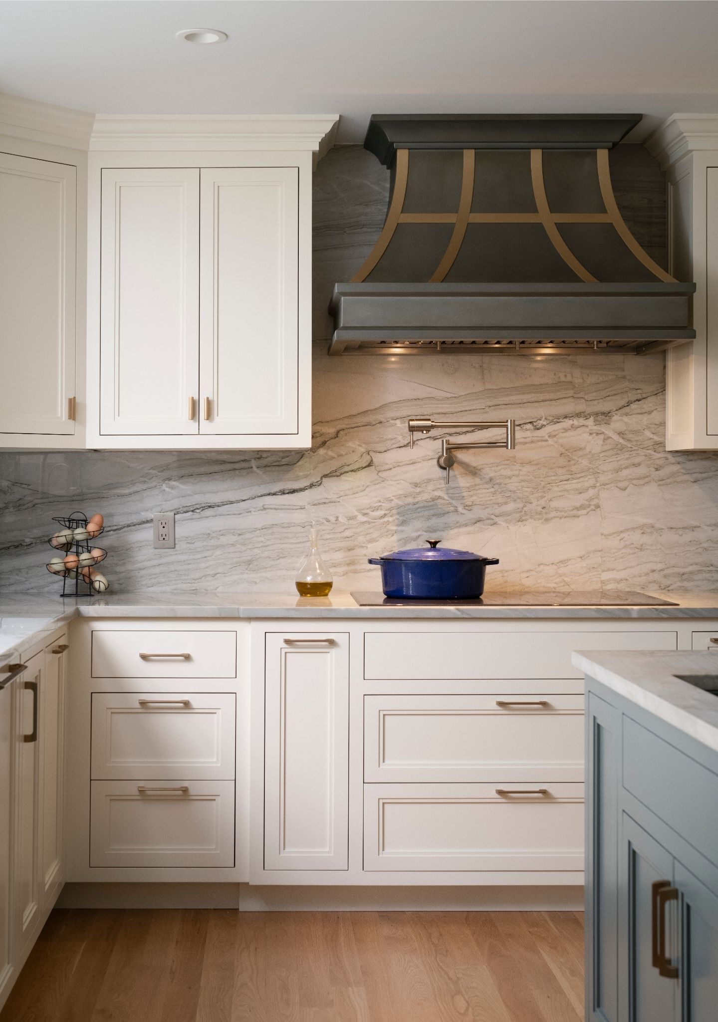 luxury kitchen renovation in acton, ma with gold accents